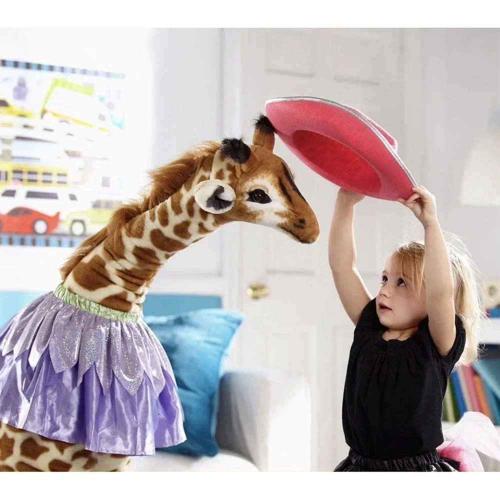 Melissa & Doug Giant Giraffe - Lifelike Plush Stuffed Animal (over 4 feet tall)